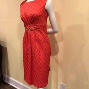 Vintage-style Coral Dress
